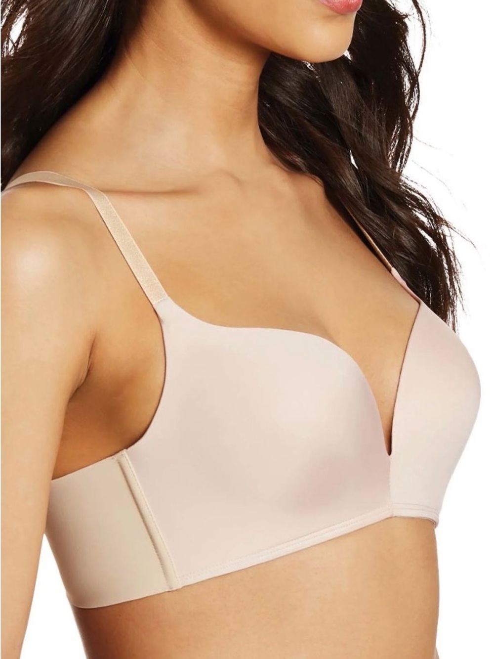 Maidenform Love The Lift Seamless Wireless Plunge Push-Up Bra in Latte Lift. 34B - Picture 4 of 8